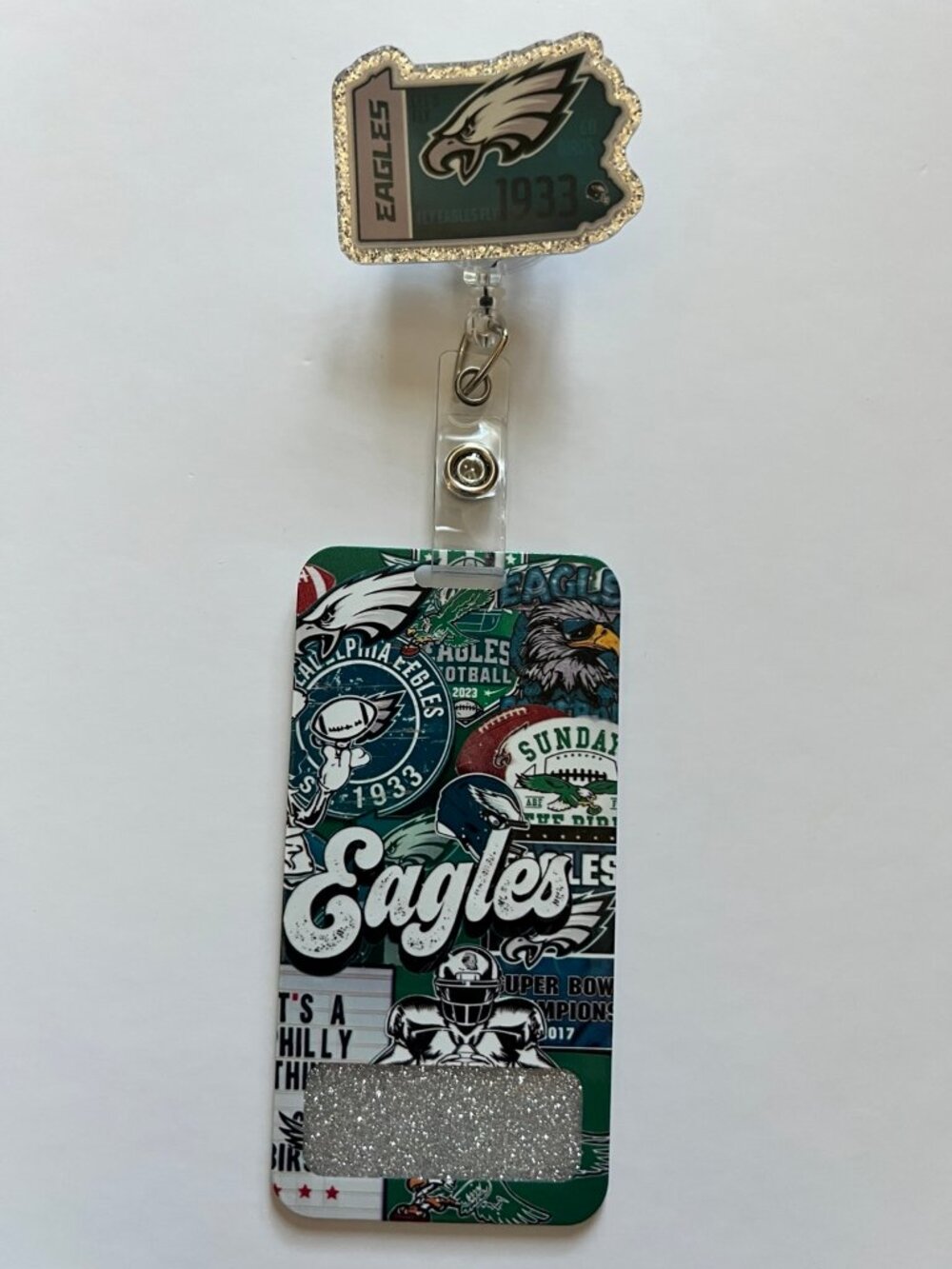 Philadelphia Eagles Tickets Retractable Badge Reel & Badge Buddy Set